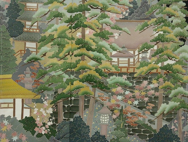 黒留袖-本加賀友禅 黒留袖-本加賀友禅