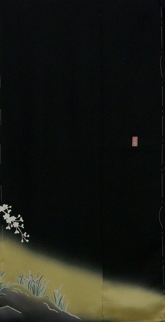 下前-京加賀友禅黒留袖 下前-京加賀友禅黒留袖