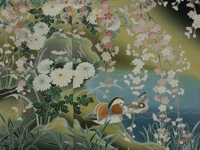 上前-京加賀友禅黒留袖 上前-京加賀友禅黒留袖