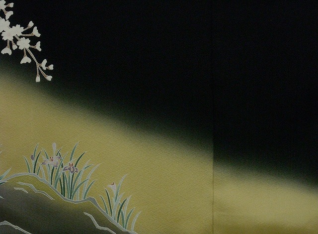 下前-京加賀友禅黒留袖 下前-京加賀友禅黒留袖